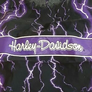 Harley Davidson Lightning Purple/Black Bandana